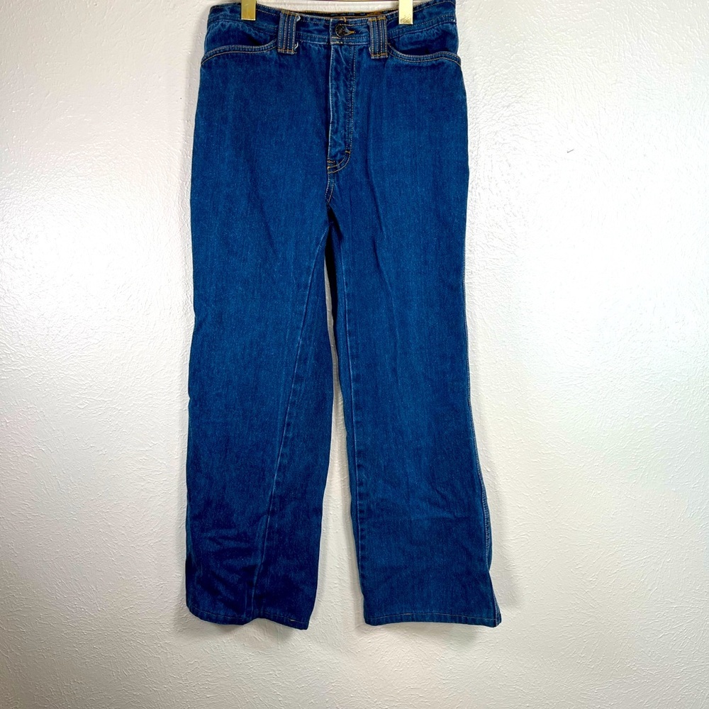 Vintage made in hong kong “male” flare jeans
